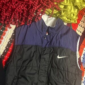 Nike Black and Purple Vest